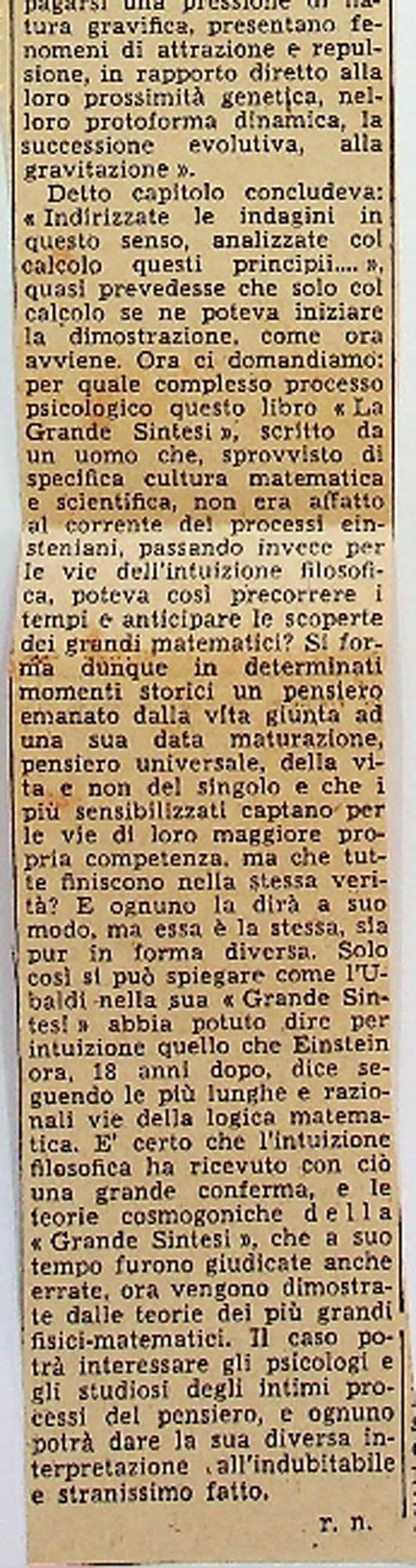 JN – 1950 (26 GENNAIO) LA NAZIONE ITALIANA – IL CASO GRANDE S (