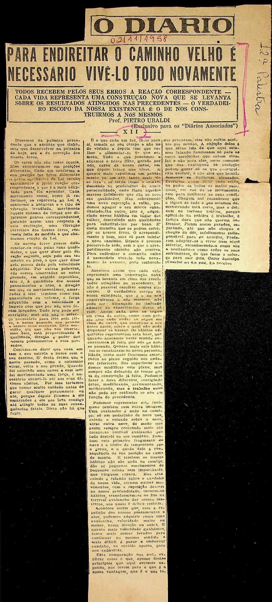 JN – 1958 (02 DE NOVEMBRO) 12º PALESTRA – PARA (1)