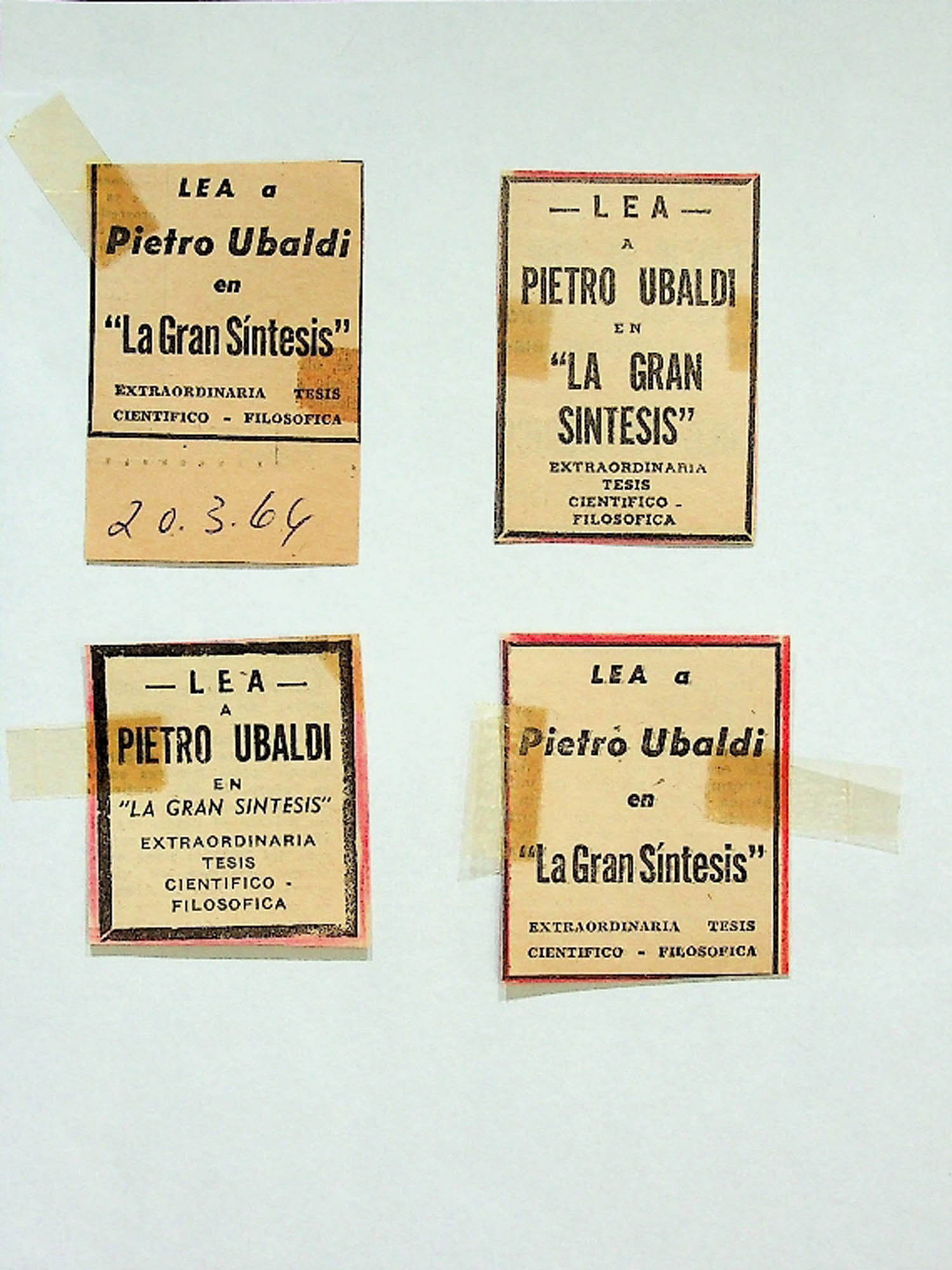 JN – 1964 (20 DE MARÇO) PIETRO UBALDI EN LA GRAN SÍNTESIS