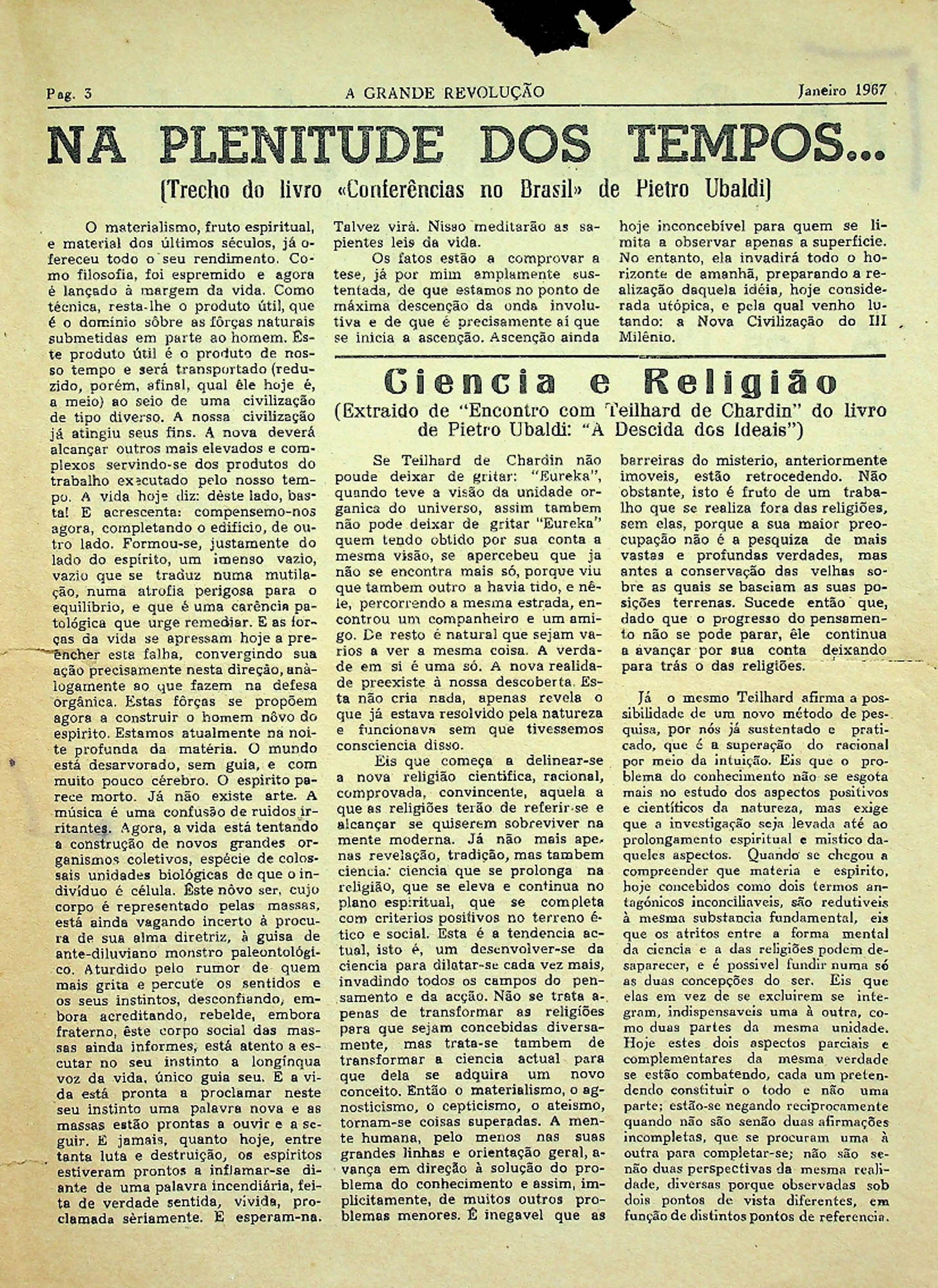 JN – 1967 (JANEIRO) A GRANDE REVOLUÇÃO ANO 1 Nº1 (3)