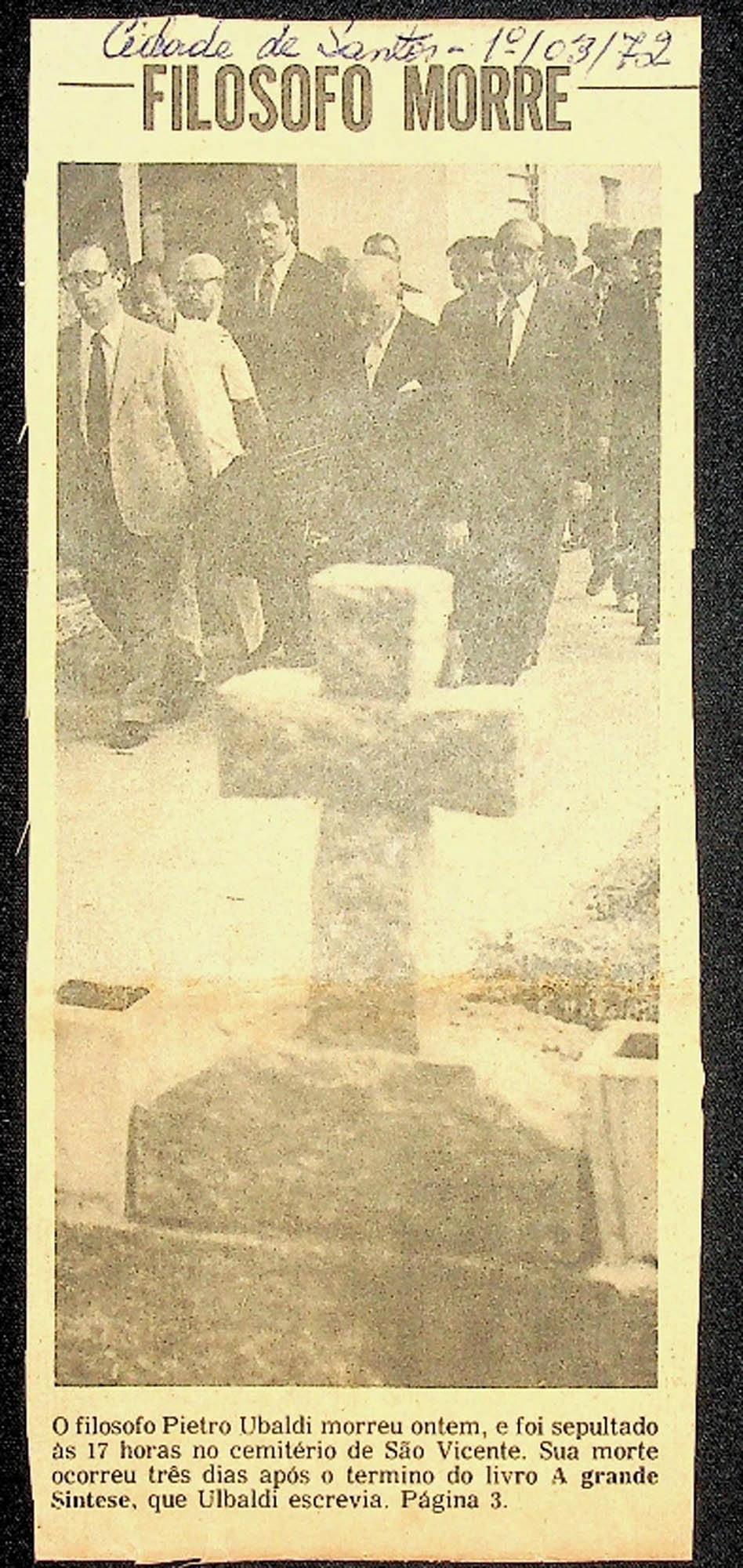 JN – 1972 (01 DE MARÇO) FILOSOFO MORRE