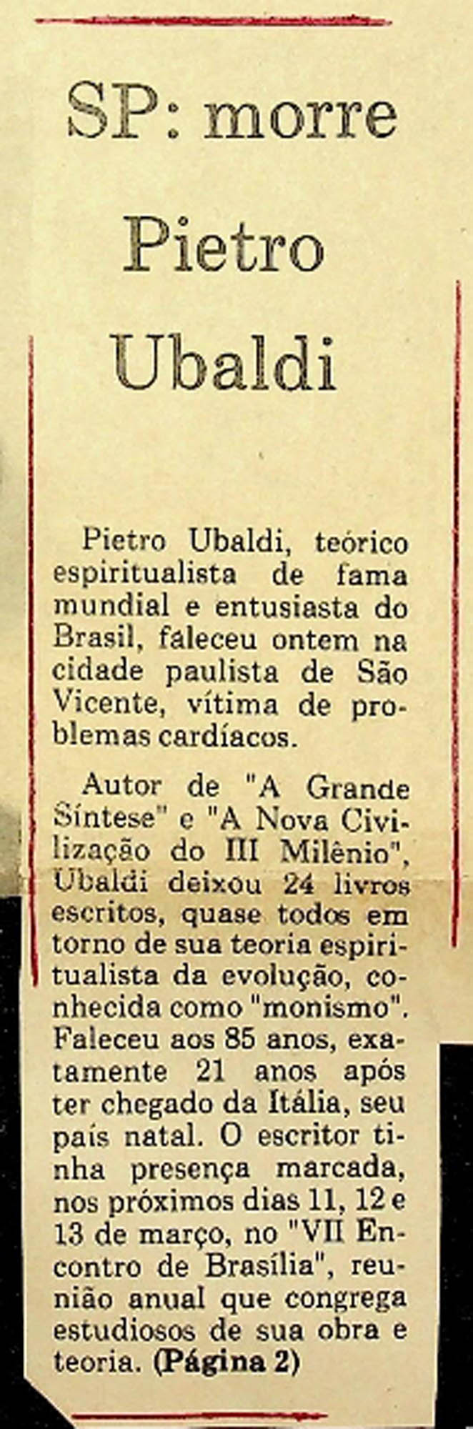 JN – 1972 (01 DE MARÇO) SP MORRE PIETRO UBALDI