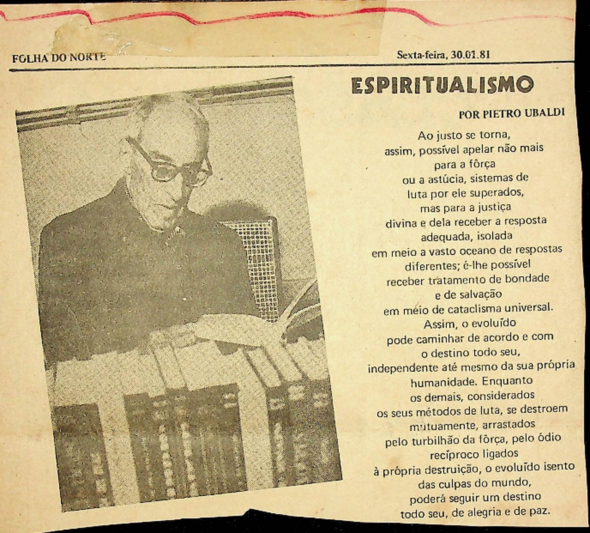 JN – 1981 (30 DE JANEIRO) ESPIRITUALISMO