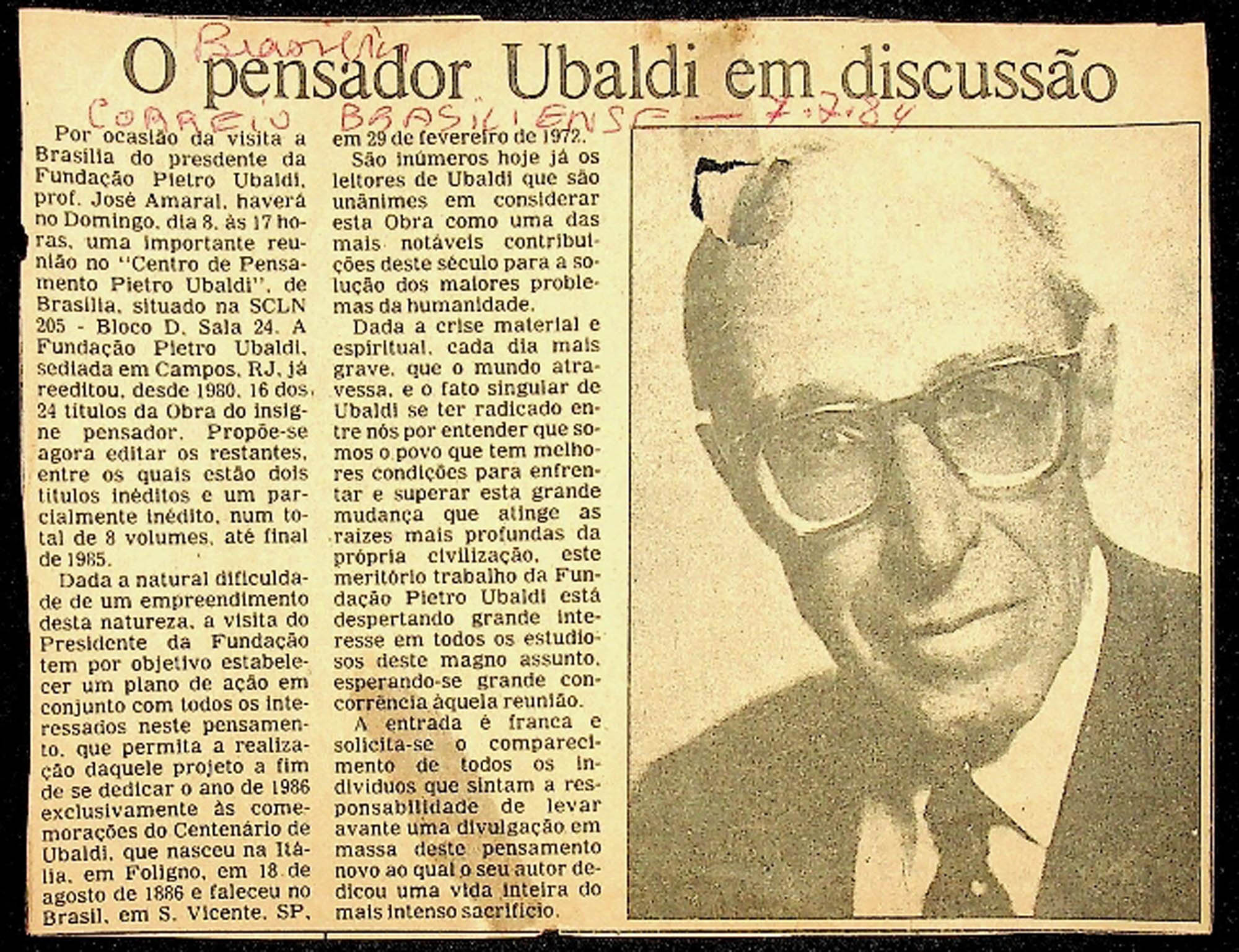 JN – 1984 (7 DE JULHO) PIETRO UBALDI