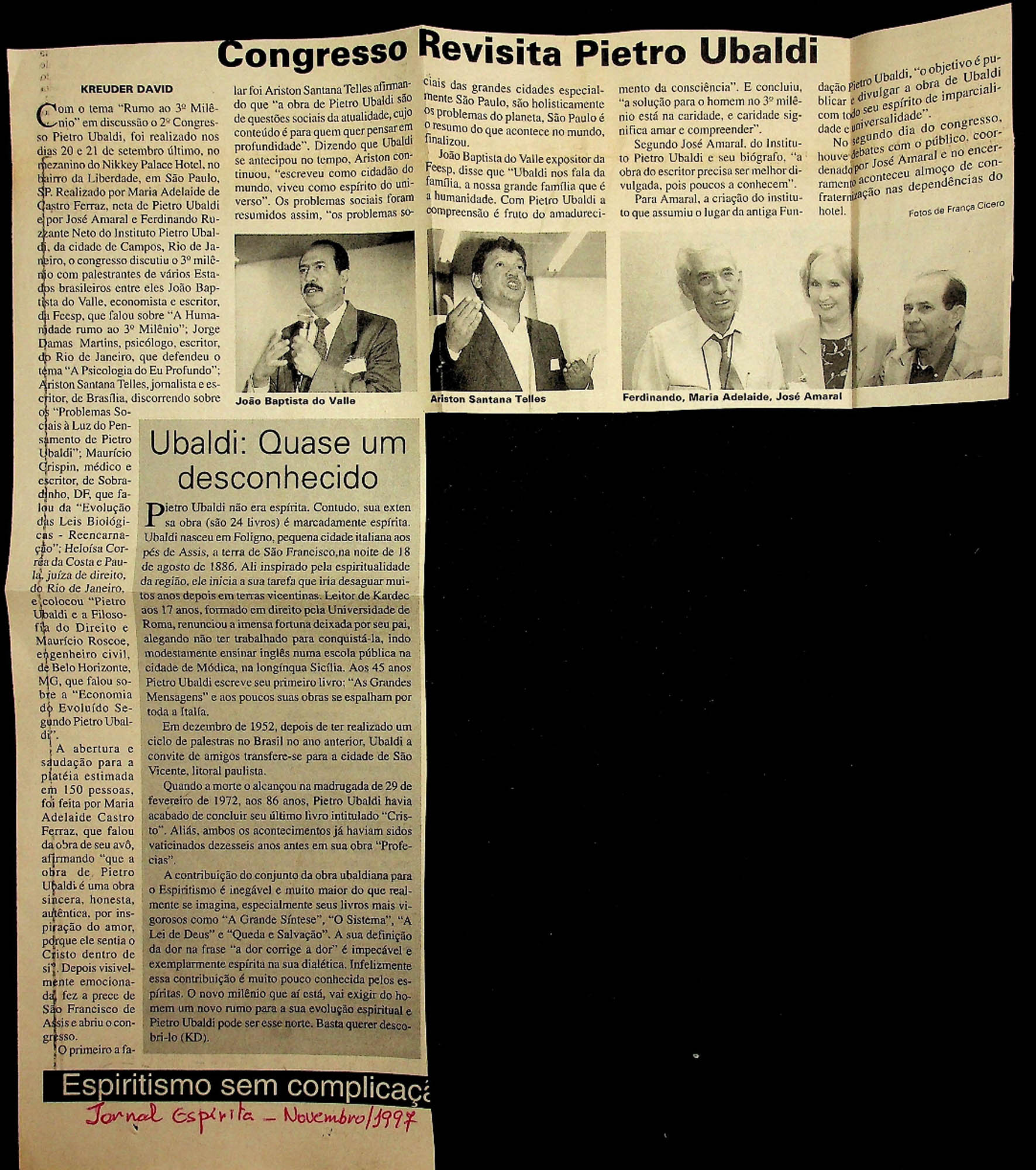 JN – 1997 (NOVEMBRO) CONGRESSO REVISITA PIETO UBALDI