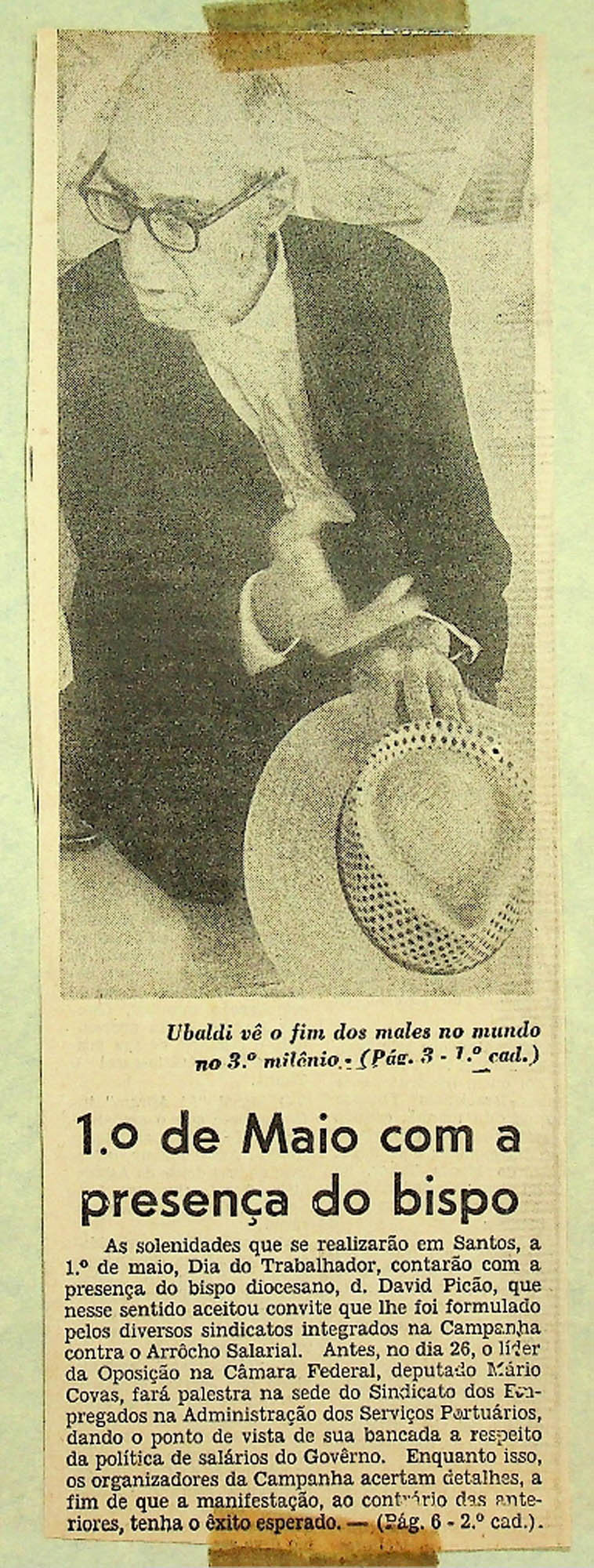 JN – 1º DE MAIO COM A PRESENÇA DO BISPO