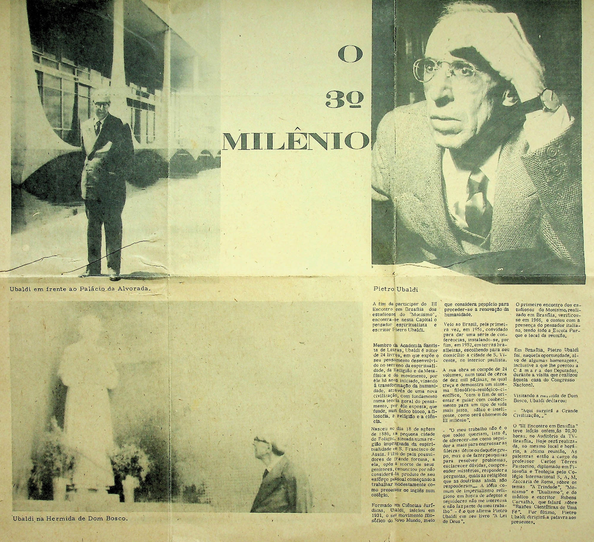 JN CORREIO BRAZILIENSE CADERNO 2 – 1968 (13 DE MARÇO) A CONCHA ABANDONADA – O 3º MILÊNIO