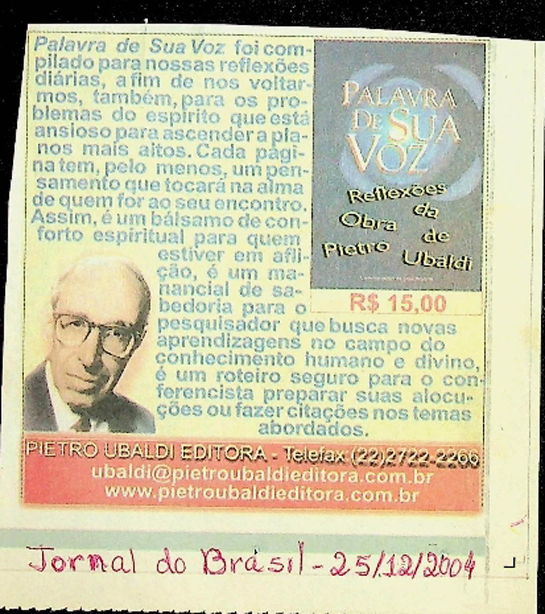 JN DO BRASIL – 2004 (25 DE DEZEMBRO) PALAVRA E SUA VOZ