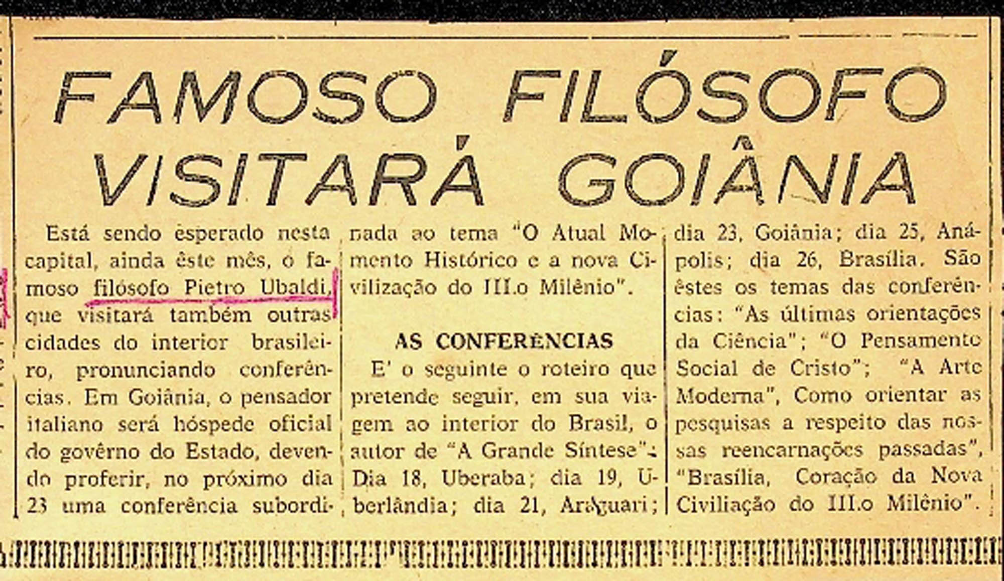 JN – FAMOSO FILOSOFO VISITARA GOIANIA