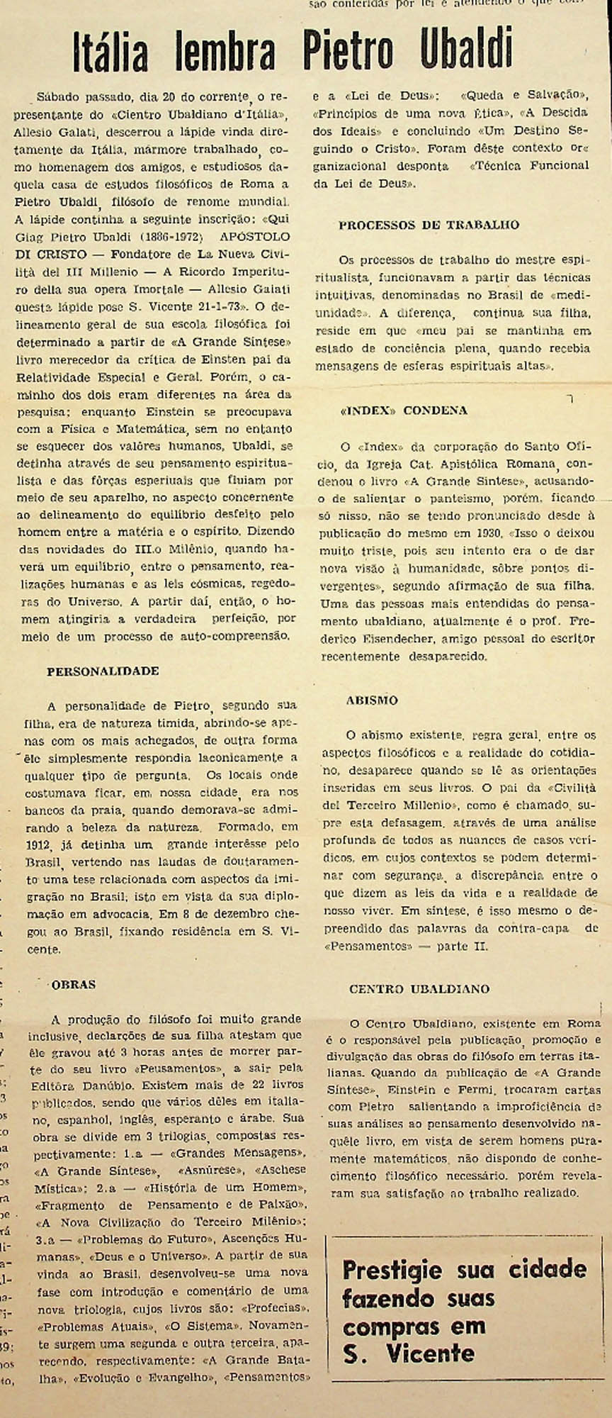 JN – ITÁLIA LEMBRA PIETRO UBALDI